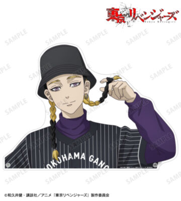 描き下ろし 灰谷 蘭 ベースボールシャツver. 特大ダイカットアクリルパネル