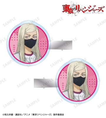 描き下ろし 三途 春千夜 ベースボールシャツver. アクリルヘアクリップ2個セット
