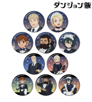描き下ろし 星空メイド・執事ver. トレーディンググリッター缶バッジ