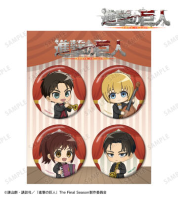 ちびキャラ ジャズver. 缶バッジ4個セット ver.A