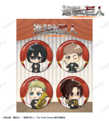 ちびキャラ ジャズver. 缶バッジ4個セット ver.B