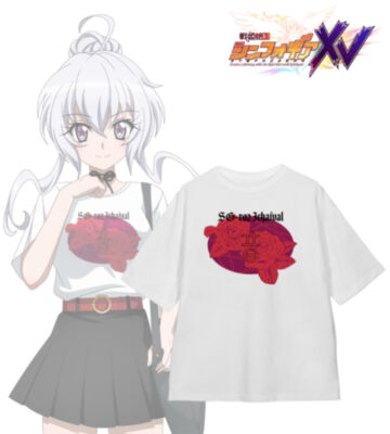 描き下ろし 雪音 クリス 私服ver. 着用BIGシルエットTシャツ