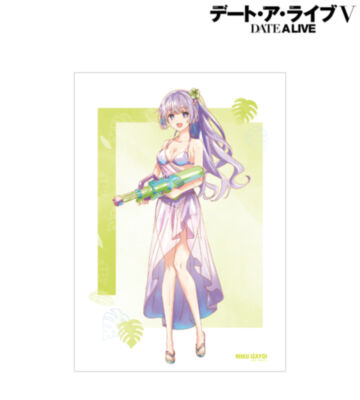描き下ろし 誘宵美九 デート・ア・バカンスver. Ani-Art aqua label A3マットポスター