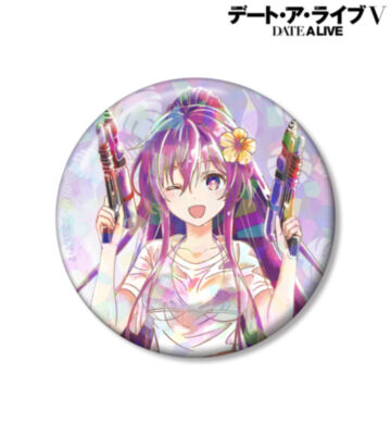 描き下ろし 夜刀神十香 デート・ア・バカンスver. Ani-Art aqua label 75mmホログラム缶バッジ