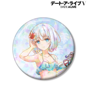 描き下ろし 鳶一折紙 デート・ア・バカンスver. Ani-Art aqua label 75mmホログラム缶バッジ
