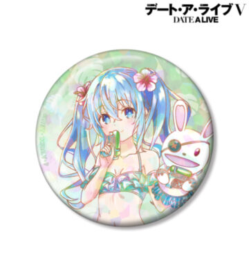 描き下ろし 四糸乃 デート・ア・バカンスver. Ani-Art aqua label 75mmホログラム缶バッジ