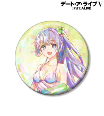 描き下ろし 誘宵美九 デート・ア・バカンスver. Ani-Art aqua label 75mmホログラム缶バッジ