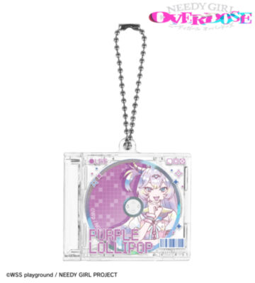 パープル・ロリポップ Ani-Art KAWAII label CDジャケット型キーホルダー