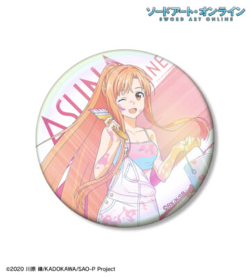 描き下ろし アスナ ペイントスタイルver. Ani-Art clear label 第2弾 75mmオーロラ缶バッジ