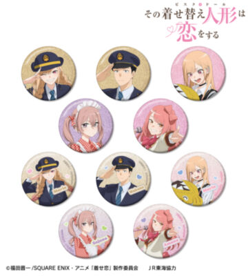 描き下ろし 旅行ver. トレーディンググリッター缶バッジ
