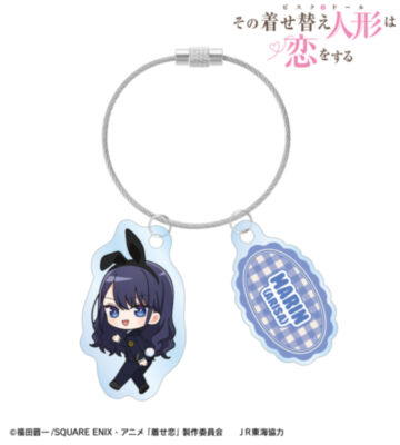 海夢（ありさ） ちびキャラ 駅員ver. 2連ワイヤーアクリルキーホルダー