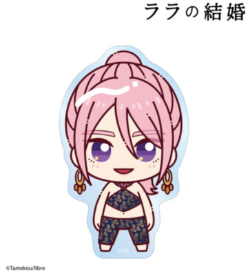 ラムダン ちょこんと！ クリアダイカットステッカー ver.C